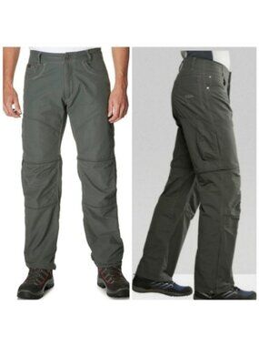 Kuhl Liberator Convertible Pant 30x34 Zip Off Green Outdoors Hiking Performance